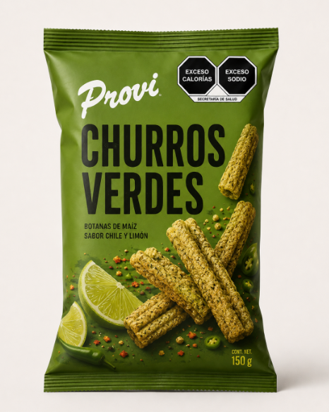 Churros verdes Provi